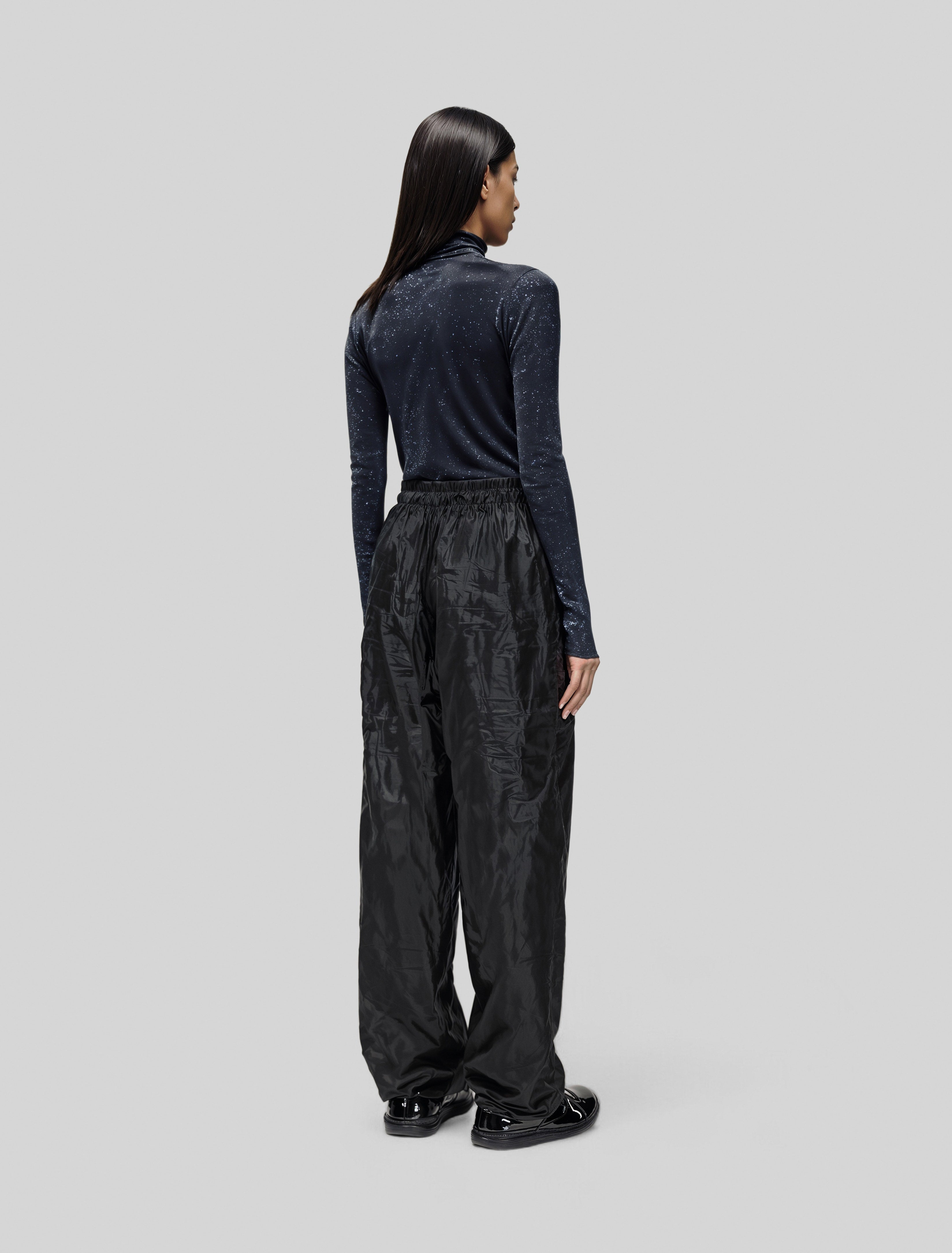Relaxed Fit Nylon Pants