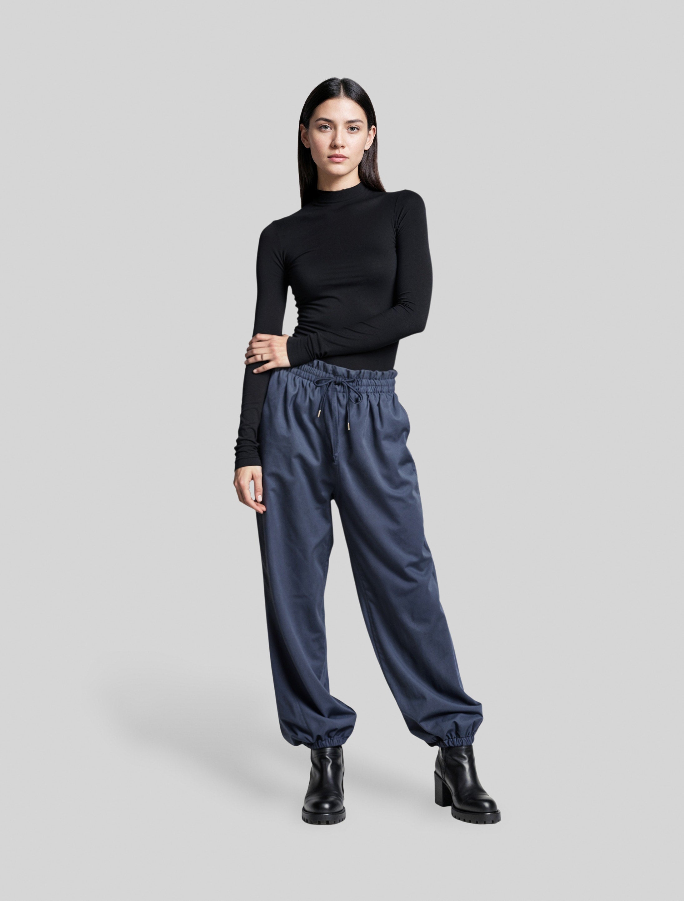 Drawstring Satin Pants